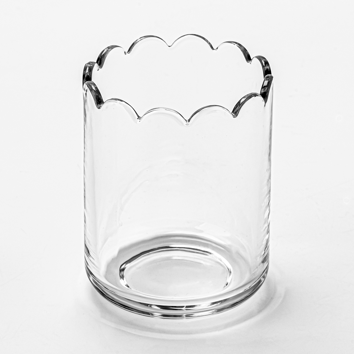 500ml egg shape glass candle jar with home decor