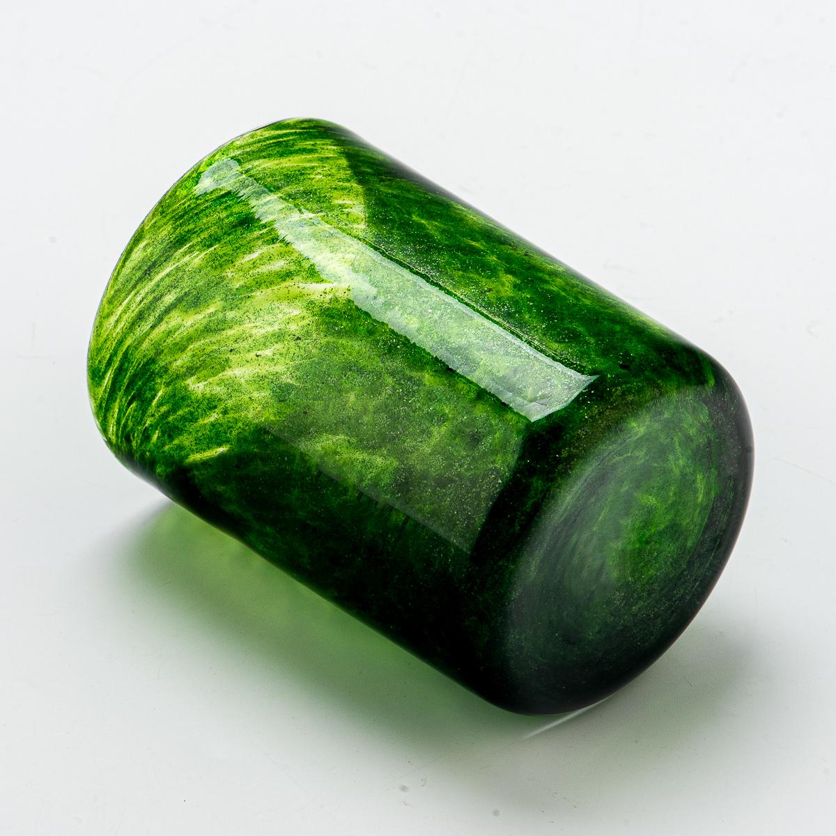 Wholesale Handmade green Glass candle jars for candle making