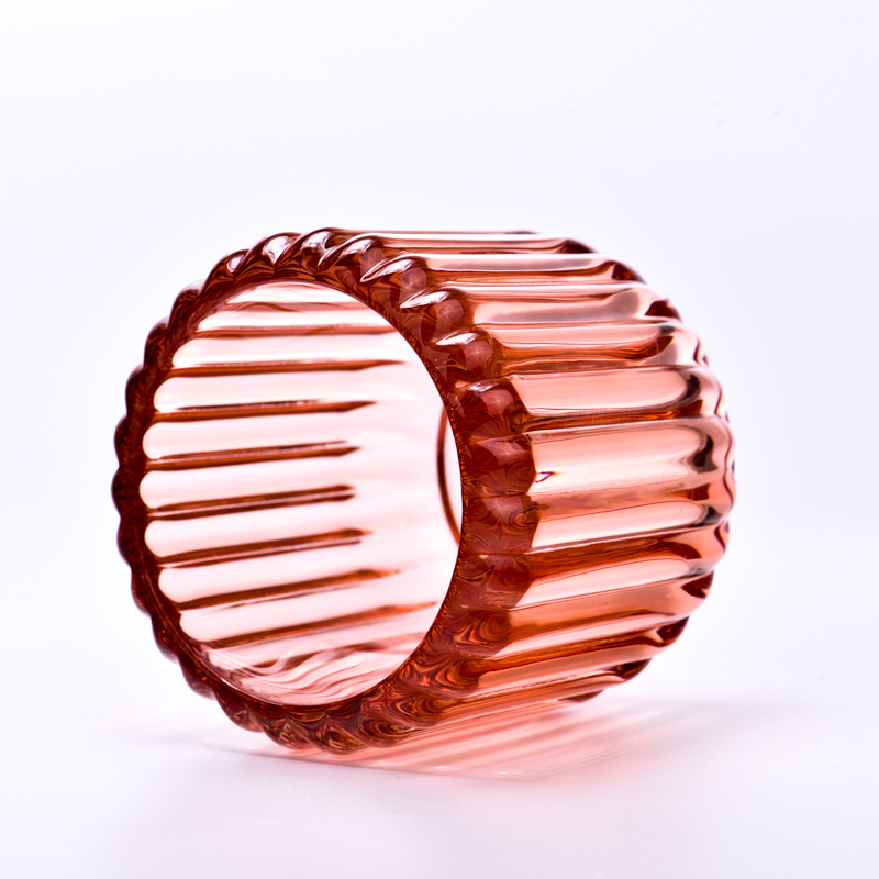 200ml vertical glass candle jar for candle making with home decor