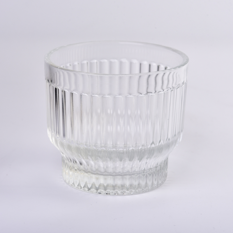 390ml Clear glass candle jar for candle making with home decor