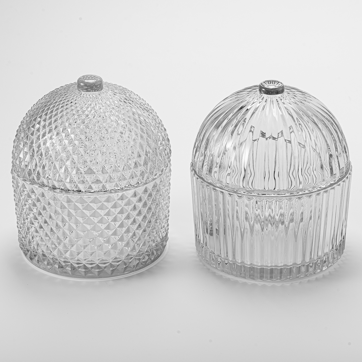 New Arrival Glass Candle Jar With Lids Wholesale