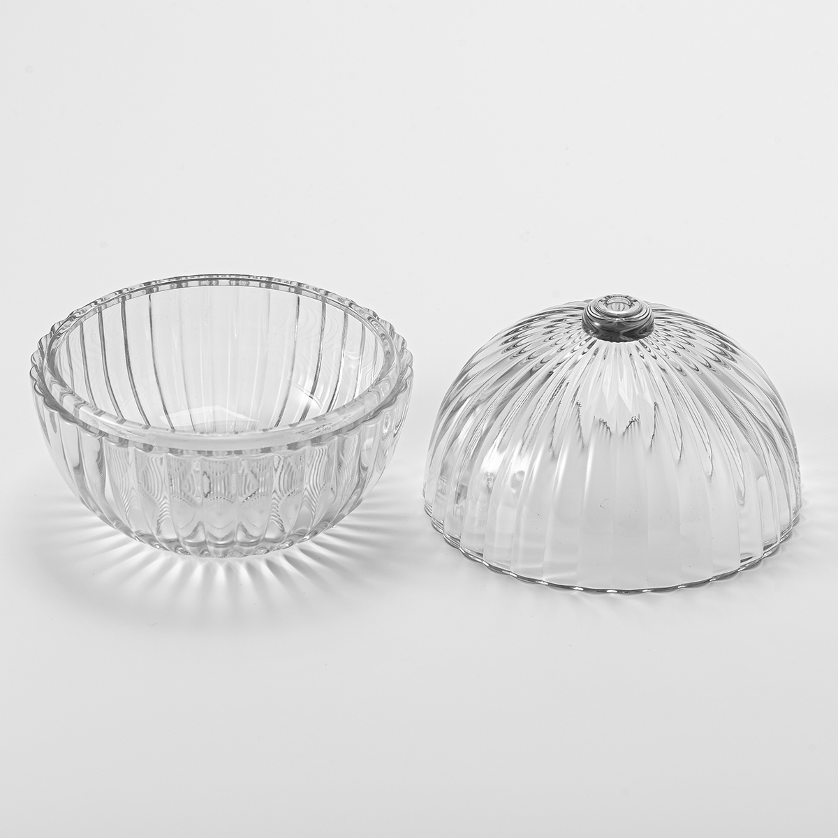 Popular Round Ball Glass Candle Vessels With Lids Glass Candles Wholesale