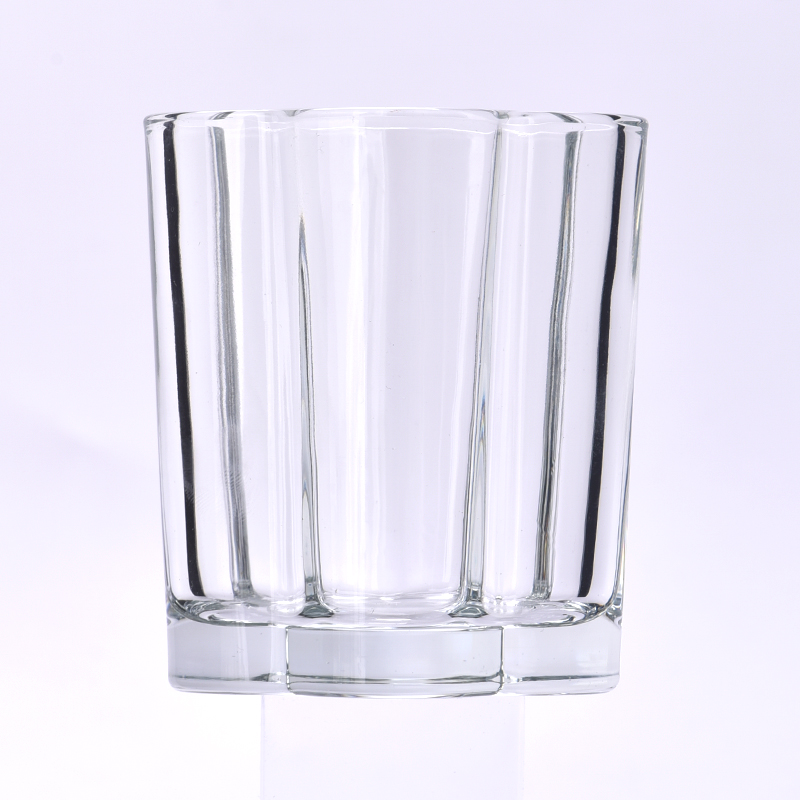 4oz Beautiful Flower Shaped Glass Candle Jar Empty Glass Jars for Scented Candle Natural Soy Wax Christmas Candle Vessels