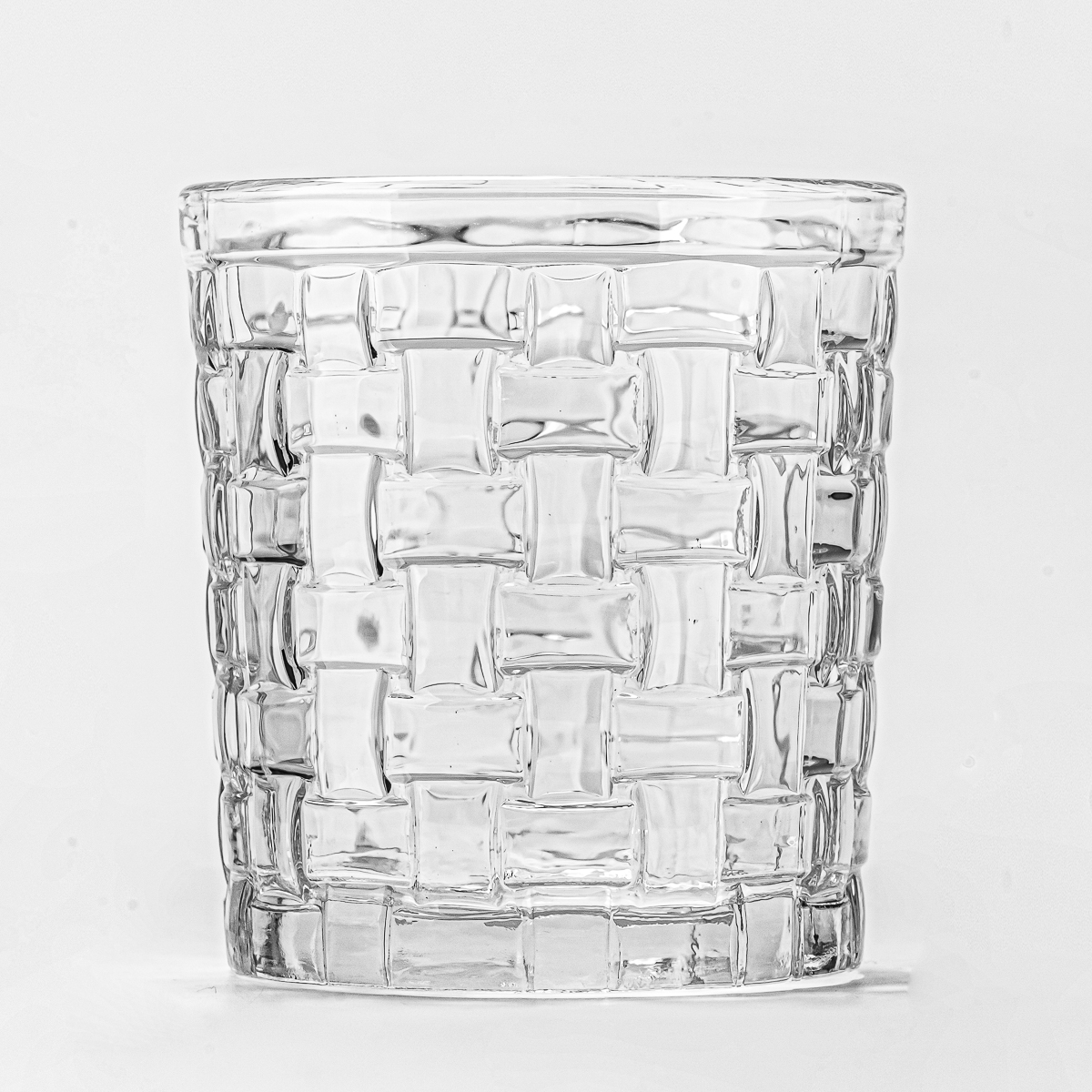 Unique Luxury Woven Pattern Glass Candle Jar With Lids