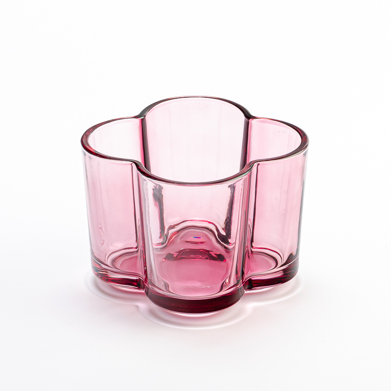 Flower Shaped Transparent Glass for Candle Making