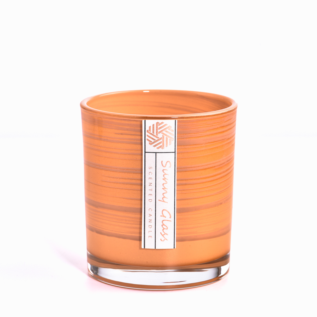 Unique stripe design Glass Candle Vessel wholesale