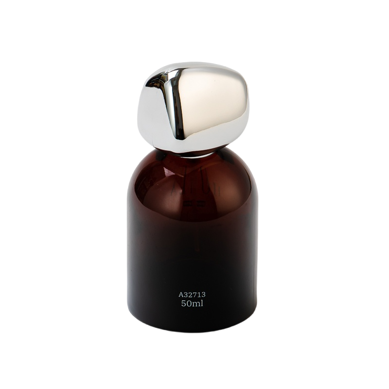 50ML Luxury Cylinder brown Glass Perfume Bottle Wholesale
