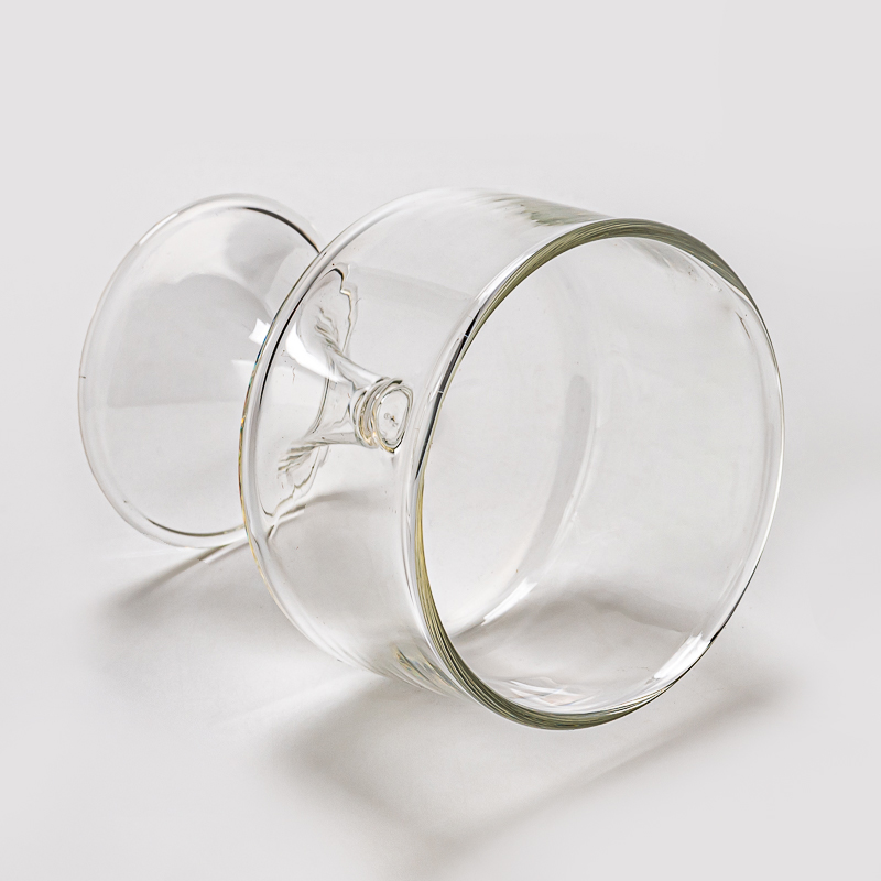 Wholesale Fashion Clear glass candle jar home decor