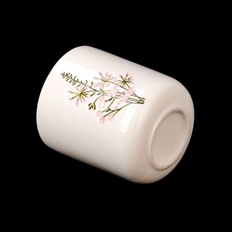 Beautiful Pattern Printing Ceramic Candle Jar Wholesale Beautiful Pattern Printing Ceramic Candle Jar Wholesale