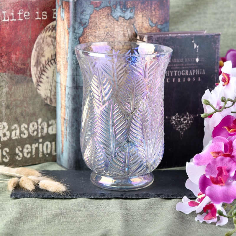 Luxury lotus decorative Glass Candle holder scented wholesales