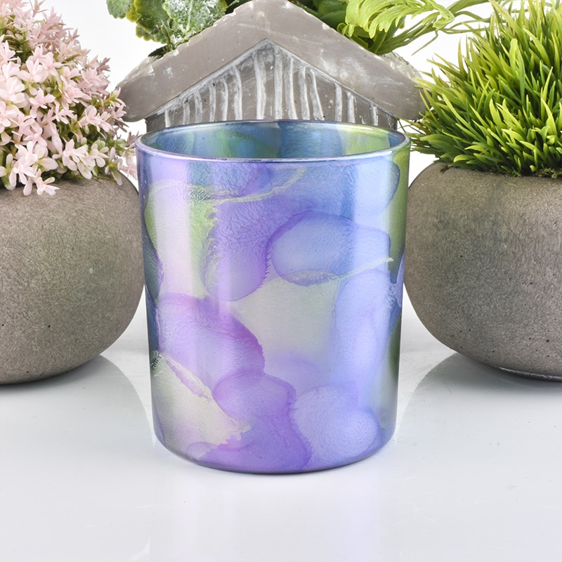 Engraving round Glass Candle holders wedding decoration centerpieces