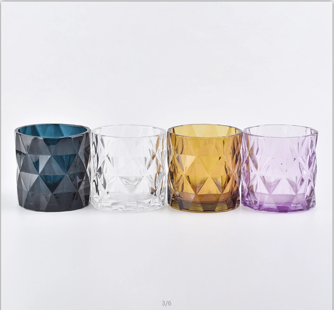 Wholesale Luxury Diamond Glass Candle Jars