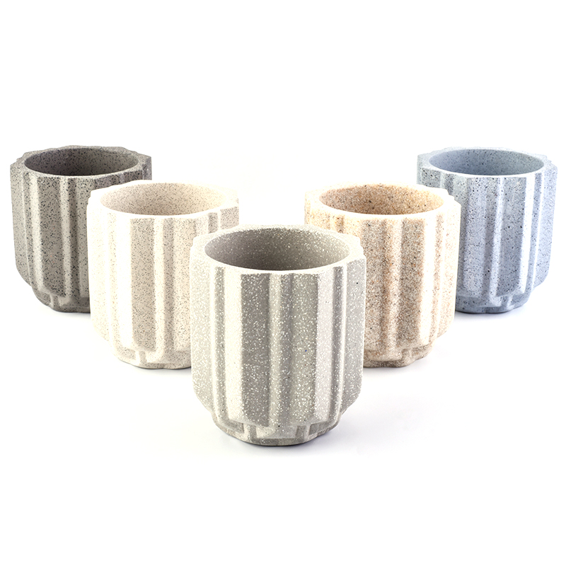 eco friendly 10oz concrete candle making empty jars containers