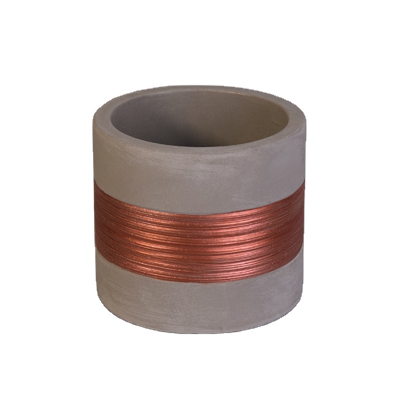 wholesale eco friendly luxury empty 350ml concrete candle jar canister