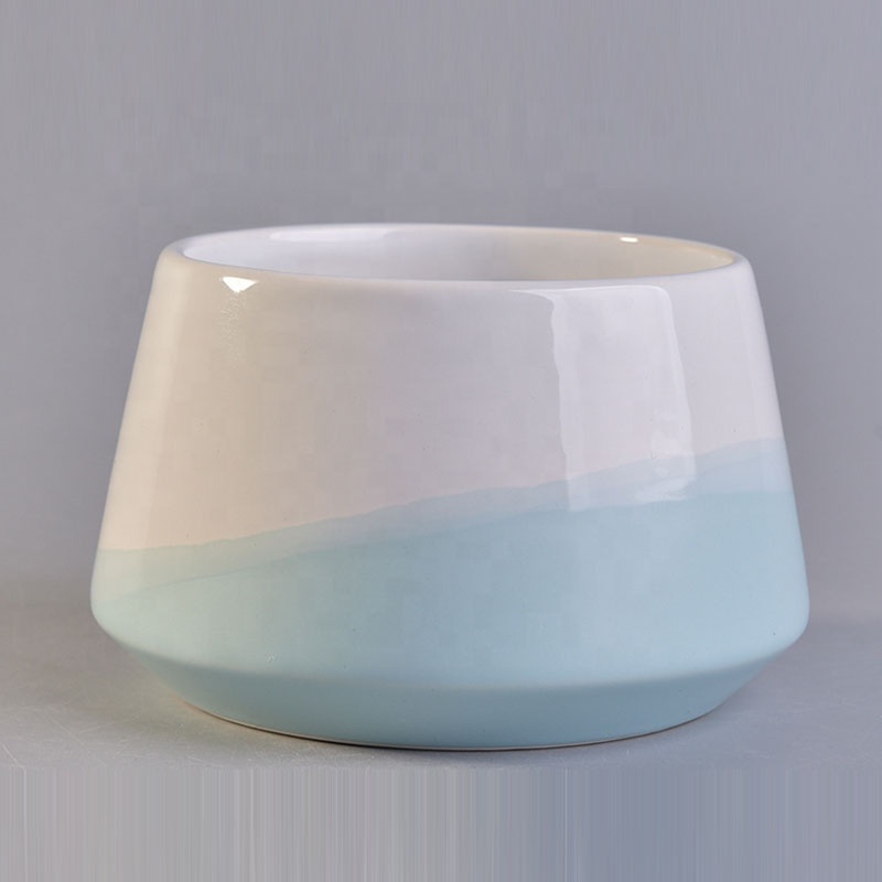 hand held dome shaped rustic ceramic candle making jars wholesale