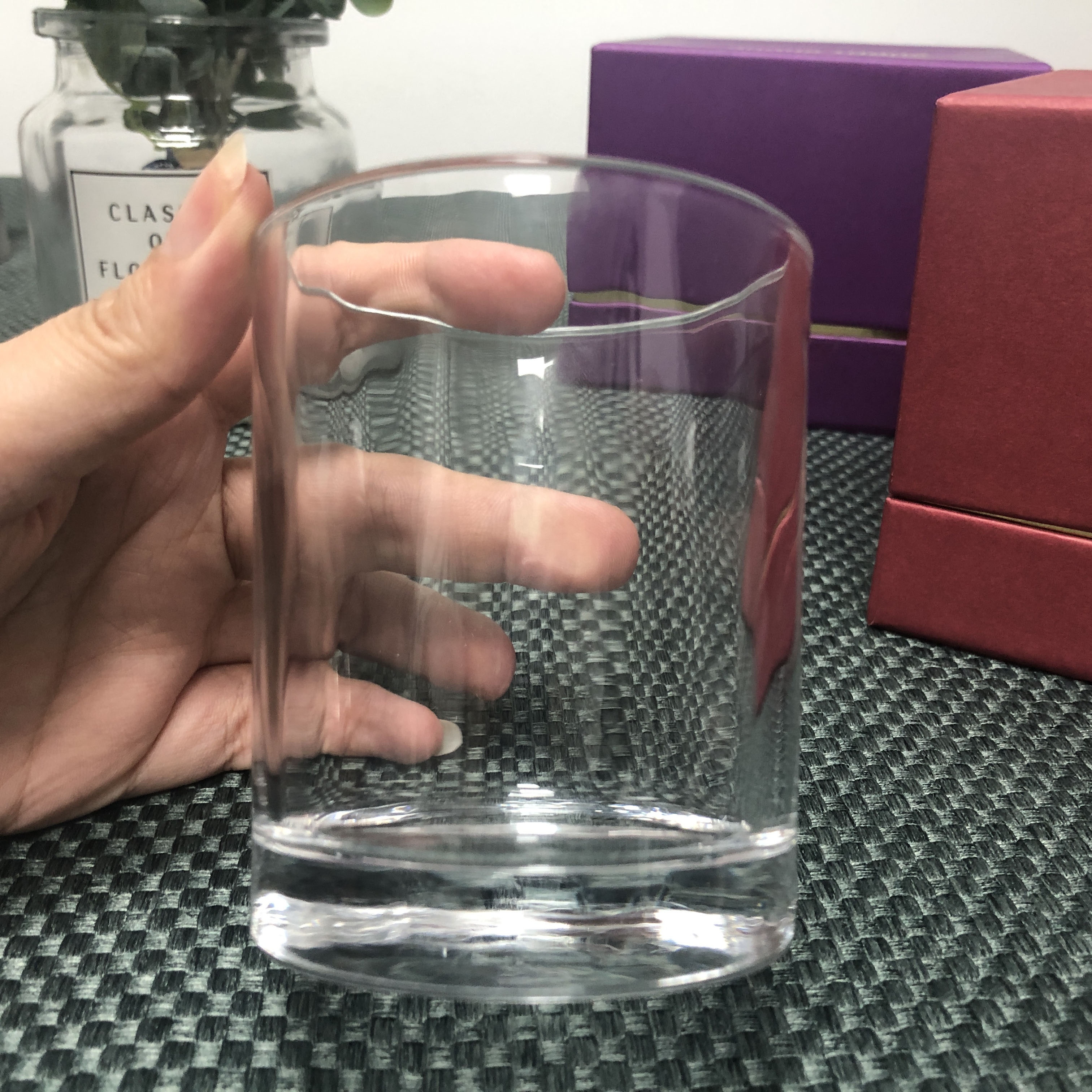 6oz 200ml Empty Clear Glass Candle Jar For Candle Making