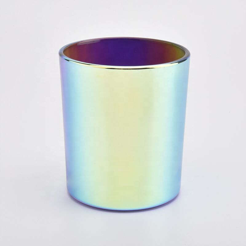 Black Holographic Glass Candle Jars Wholesale