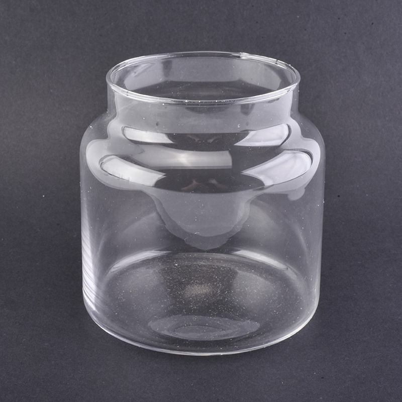 Transparent high Glass Candle container home decor