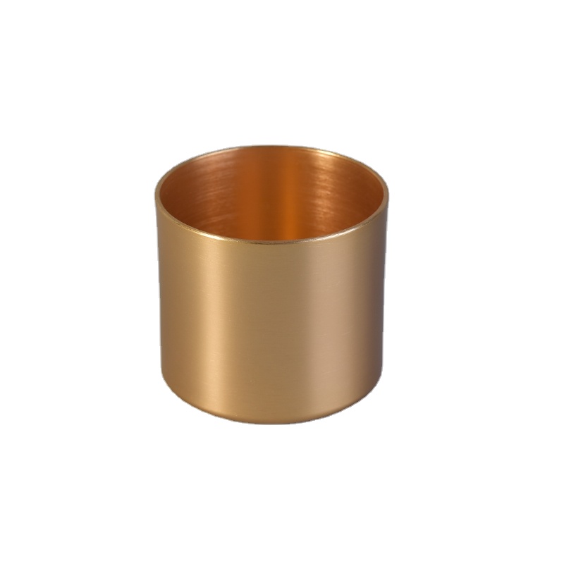 100ml Gold Metal Tea Light candle holder for travelling