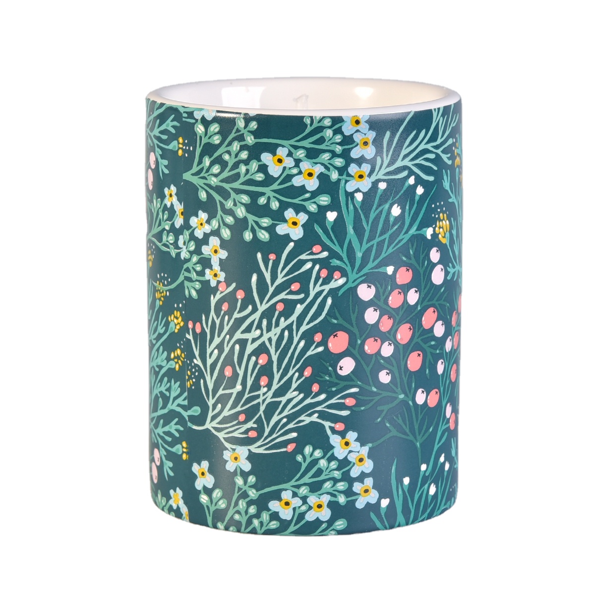 China Exporter machine blown votive ceramic candle jars holders 10oz 12oz