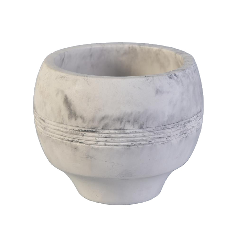 cheap modern fashionable pretty  concrete round empty oil candle holders 10oz