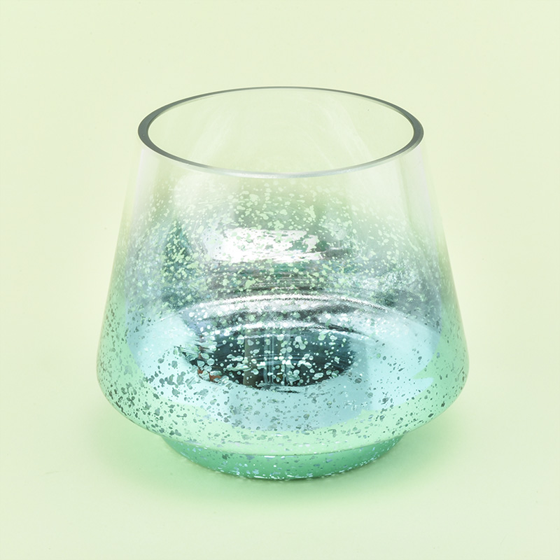 Beautiful Empty Mercury Glass Candle Jars