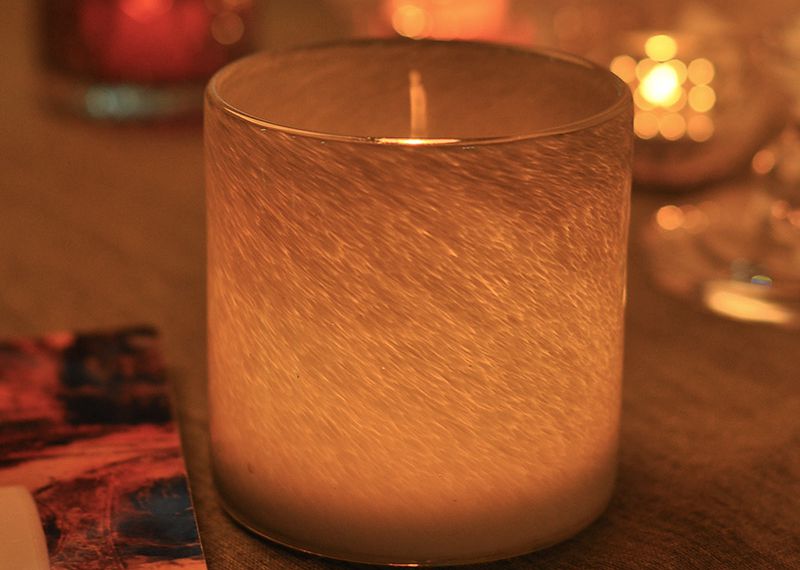 560ml High-end Straight Side Glass Candle Jar Empty