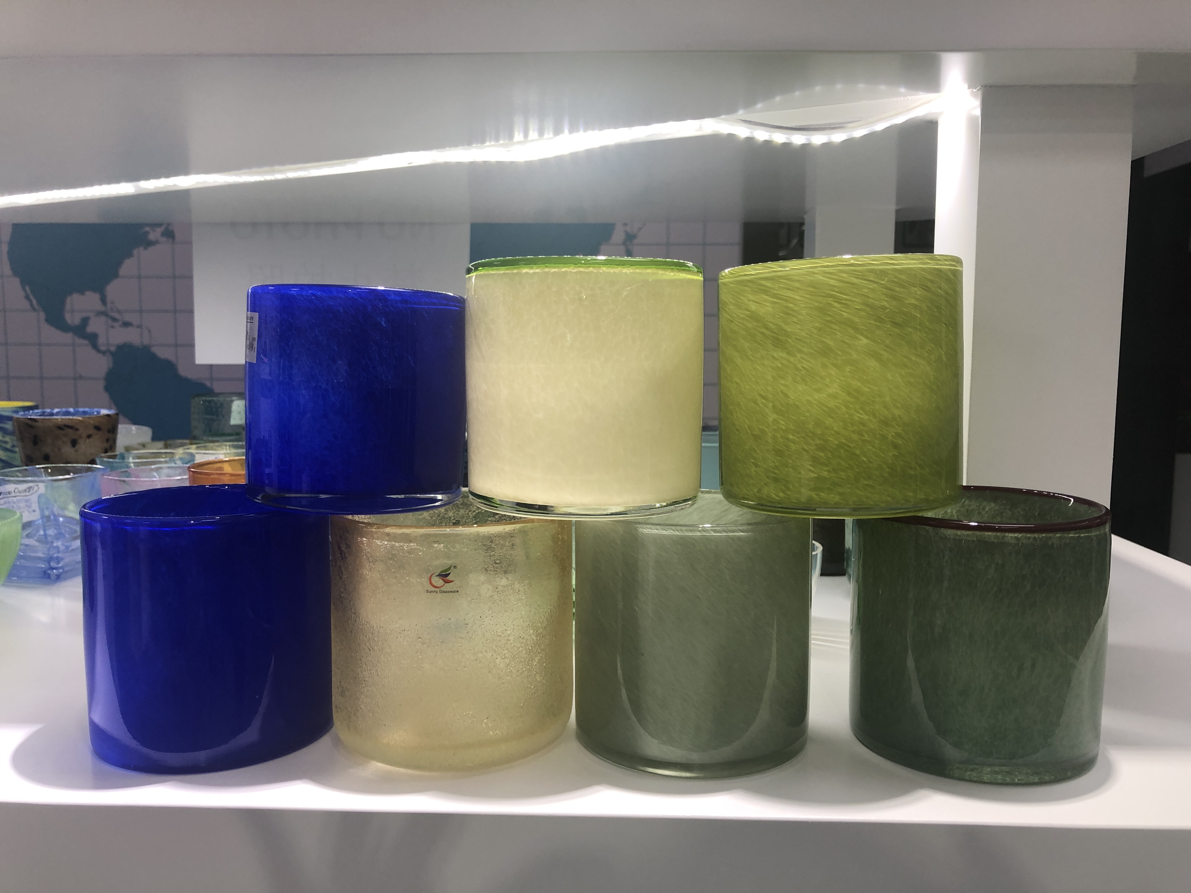 560ml High-end Straight Side Glass Candle Jar Empty