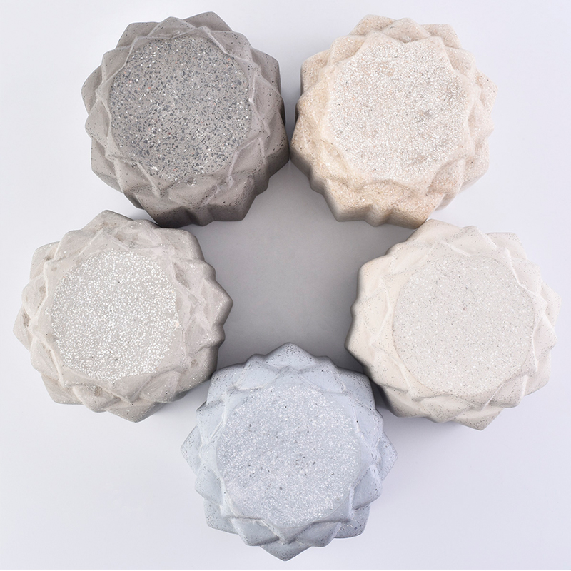 eco friendly 10oz concrete candle making empty jars containers