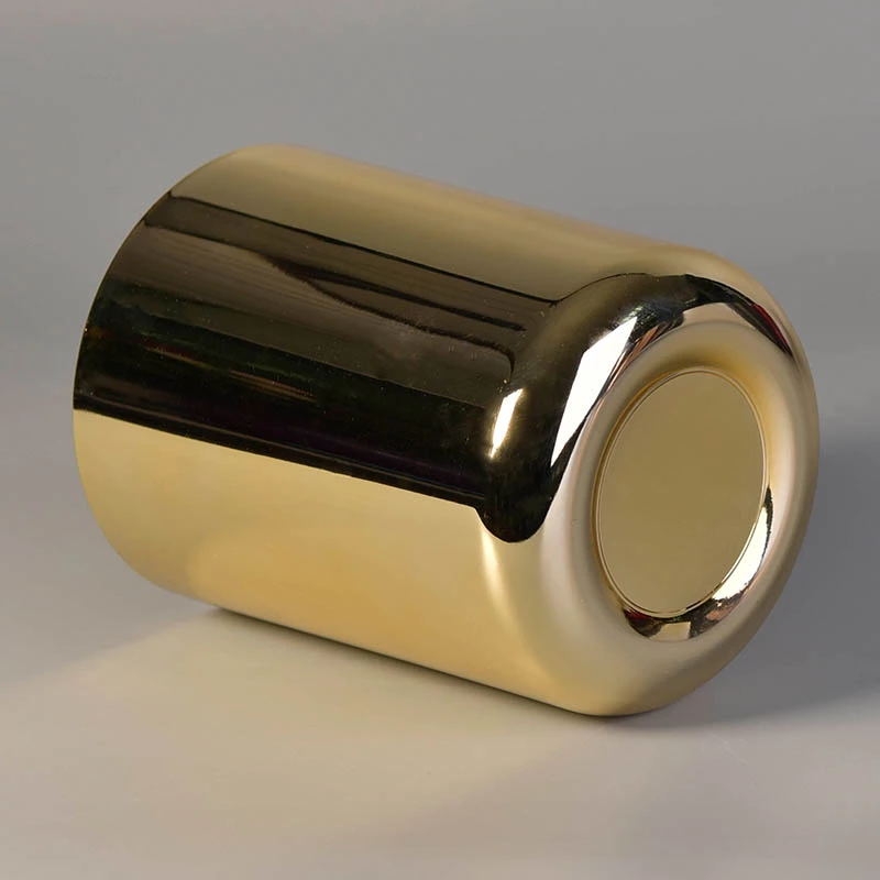 17oz Matte Black Round Bottom Glass Candle Holder