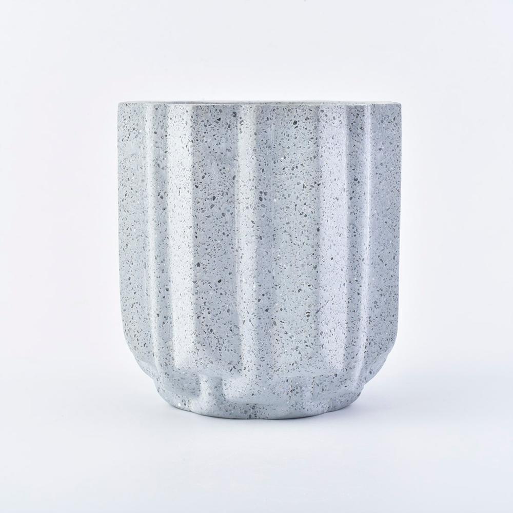 eco friendly 10oz concrete candle making empty jars containers