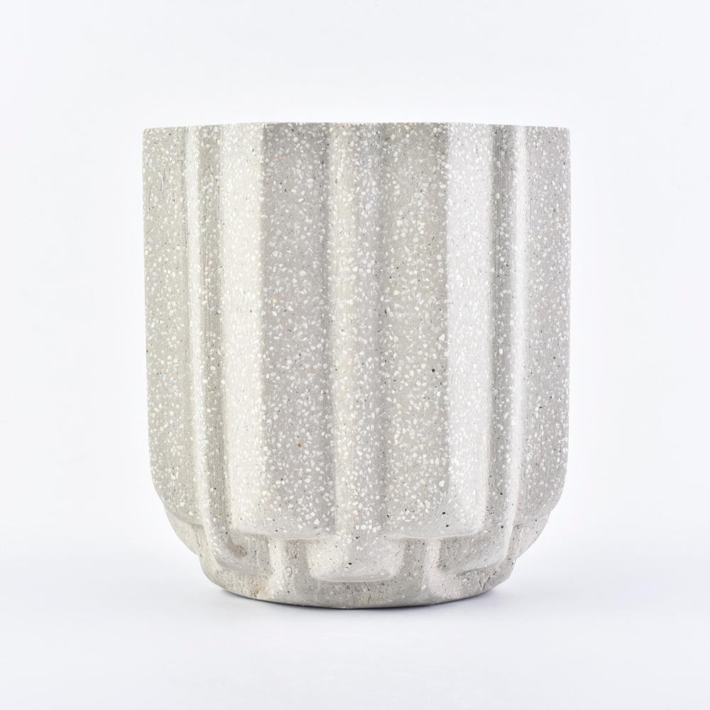 eco friendly 10oz concrete candle making empty jars containers