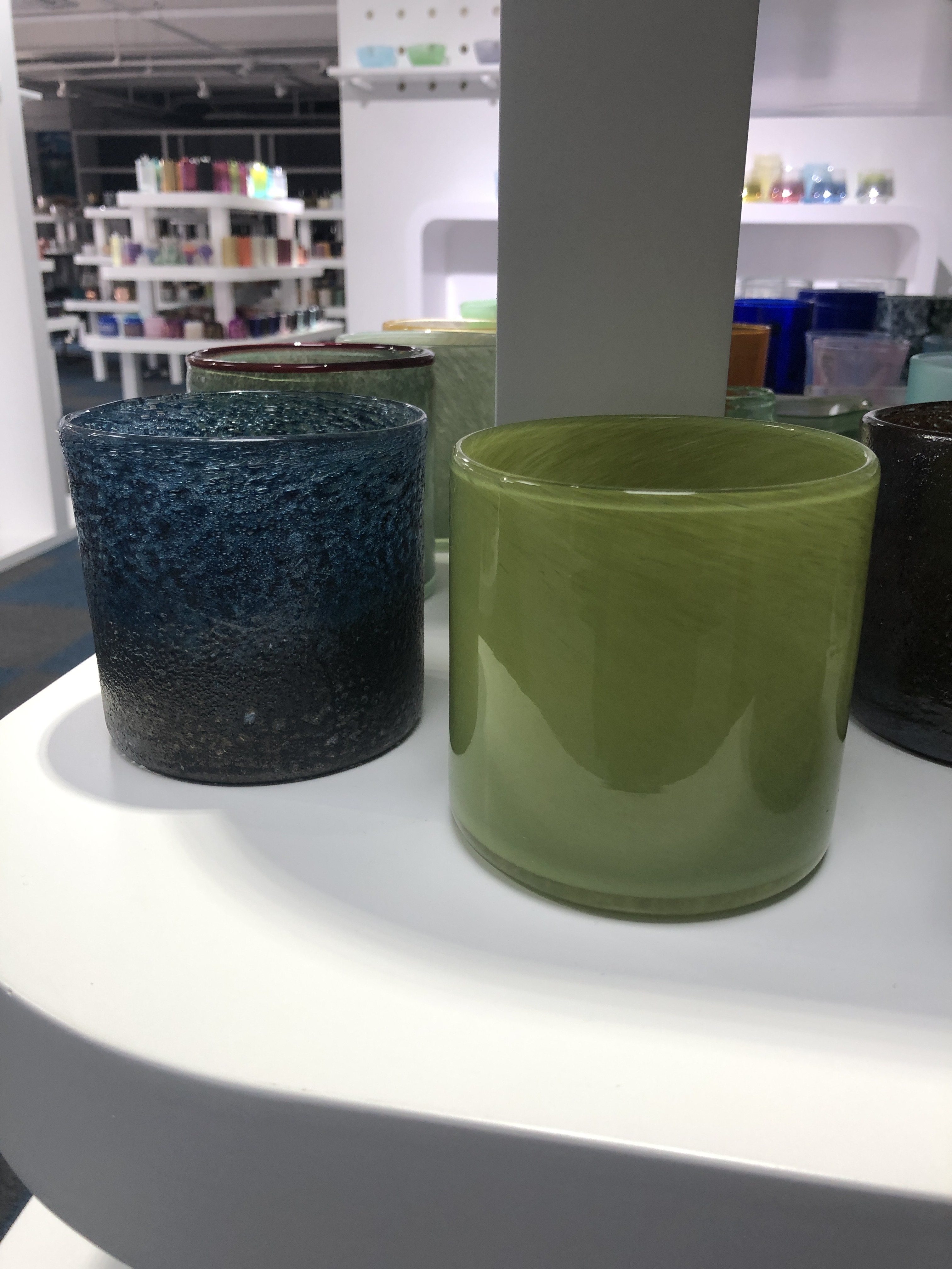 560ml High-end Straight Side Glass Candle Jar Empty