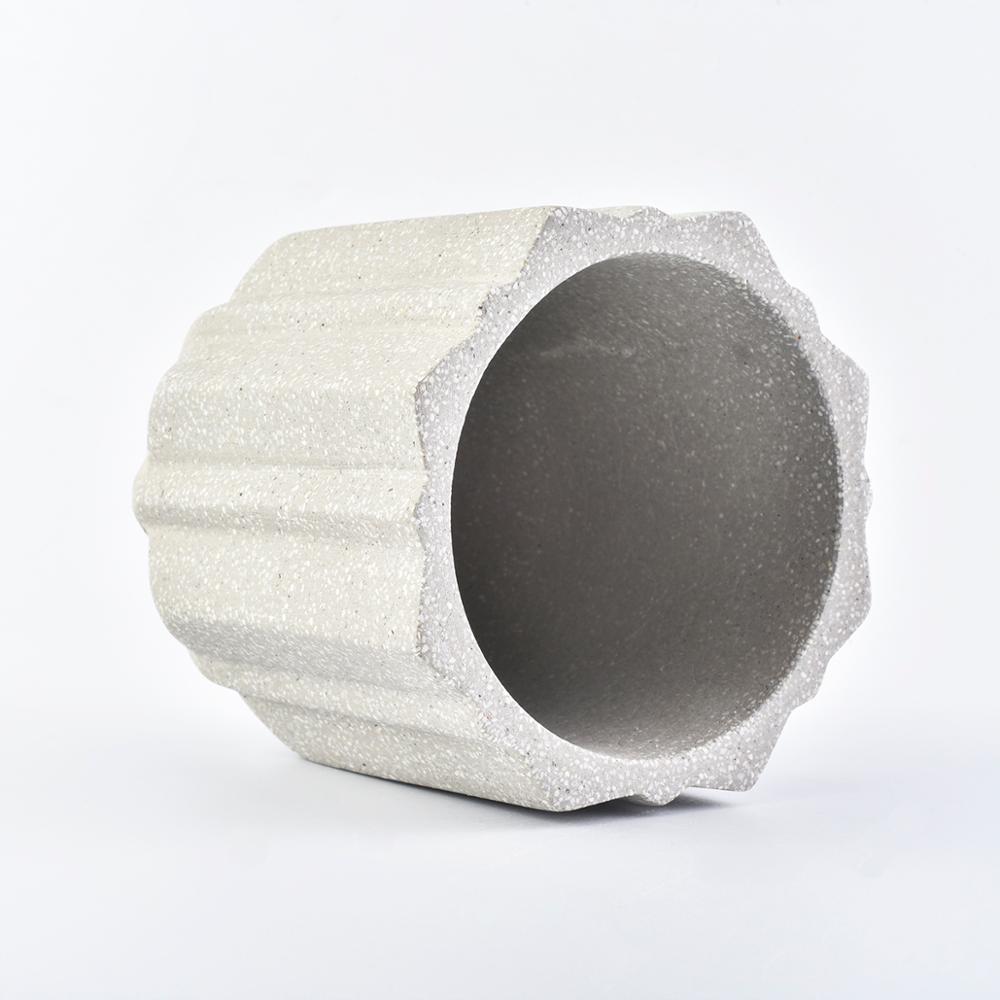 eco friendly 10oz concrete candle making empty jars containers