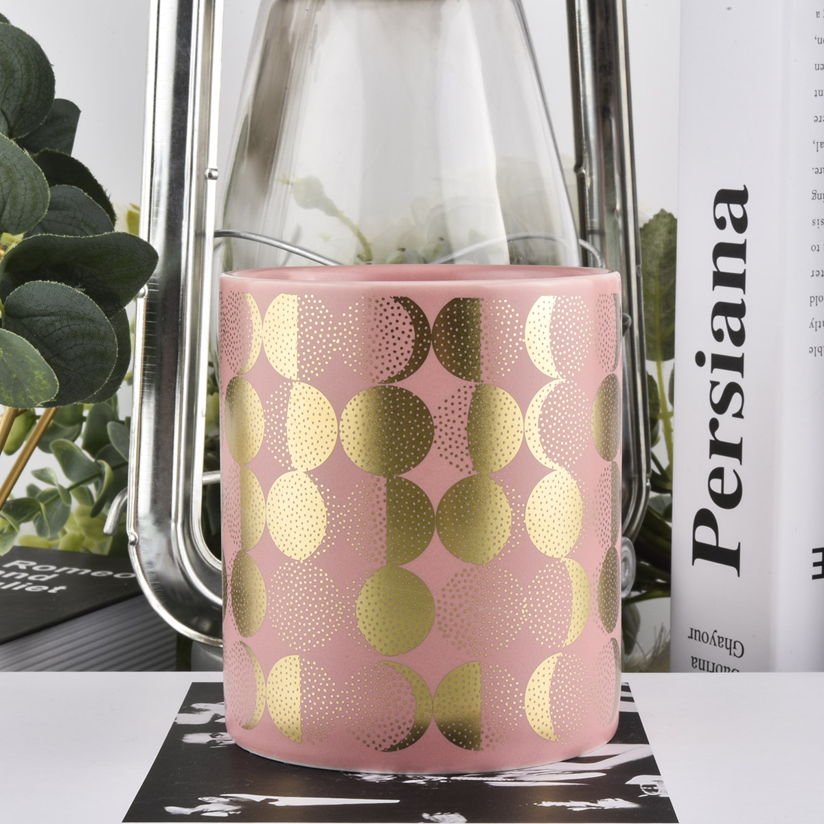 Custom Home decorative Ceramic Vessels Candle Jar Ceramic