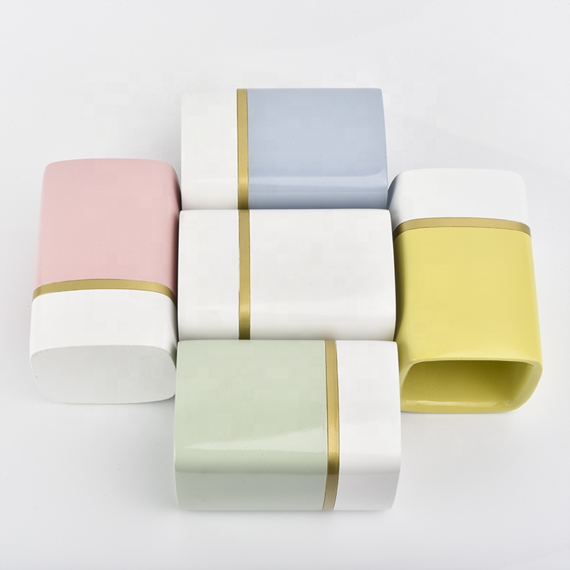 Custom Square Concrete Candle Vessel