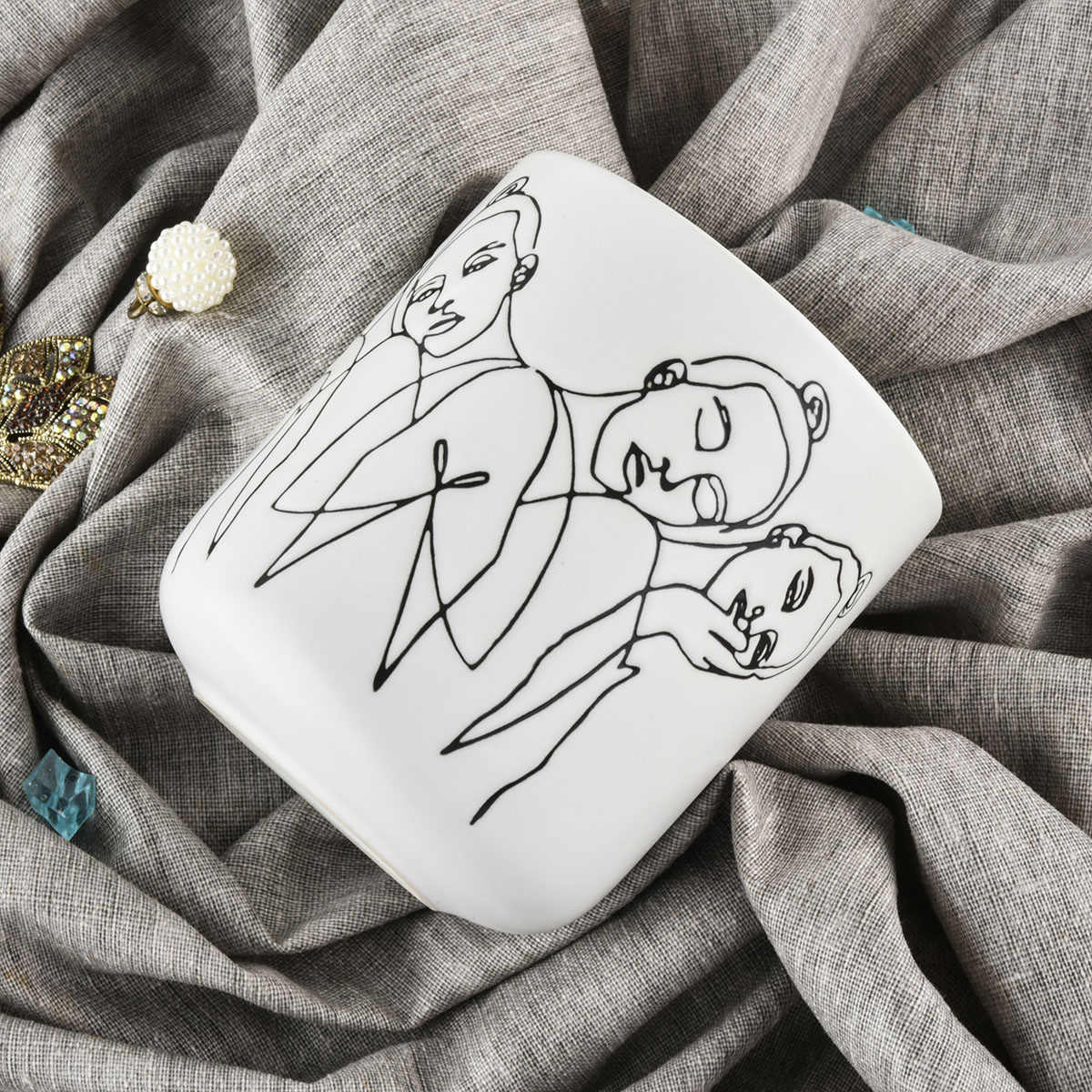 Valentine's Day Decor Ceramic Candle Vessels