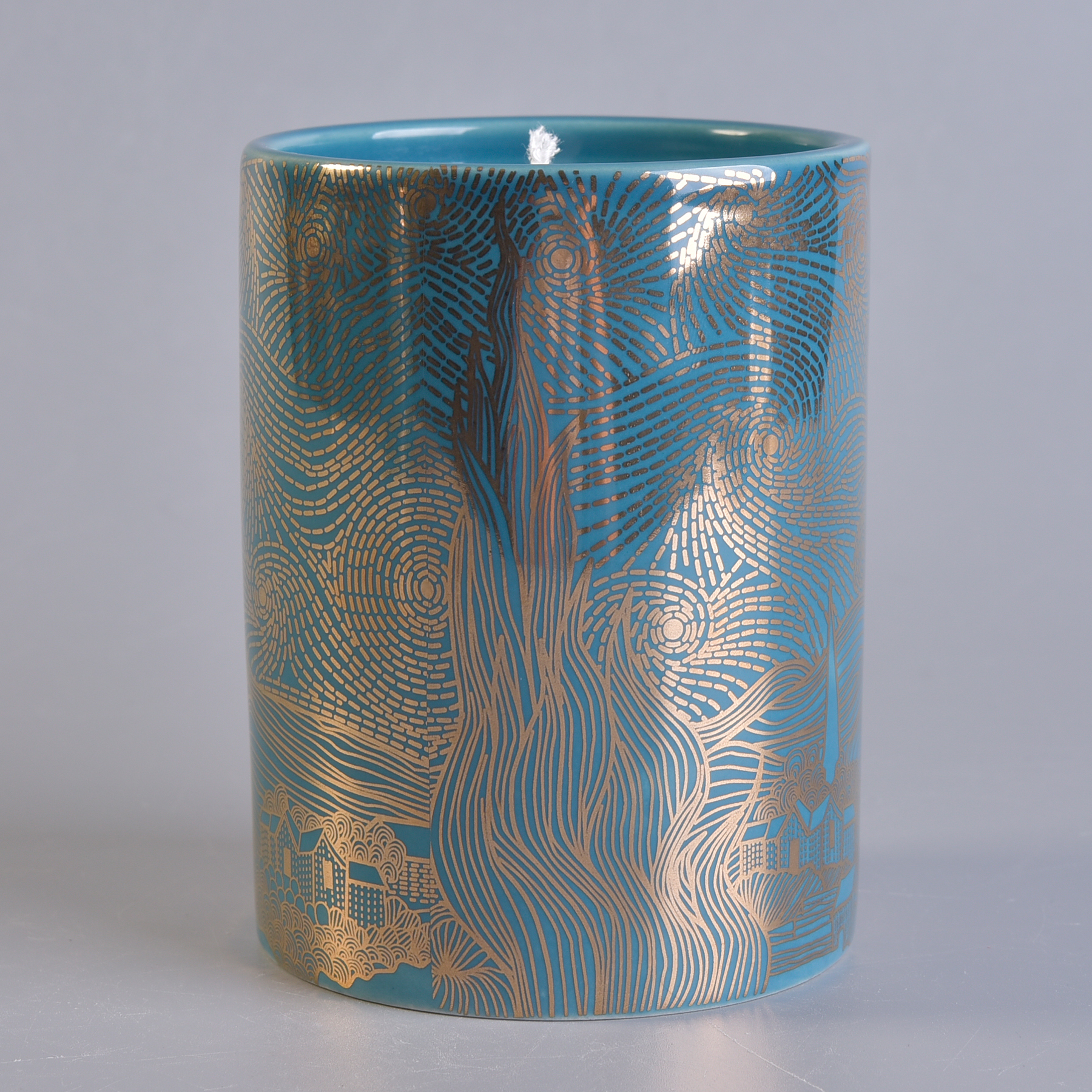 Custom Design Ceramic Candle Jars Wholesale