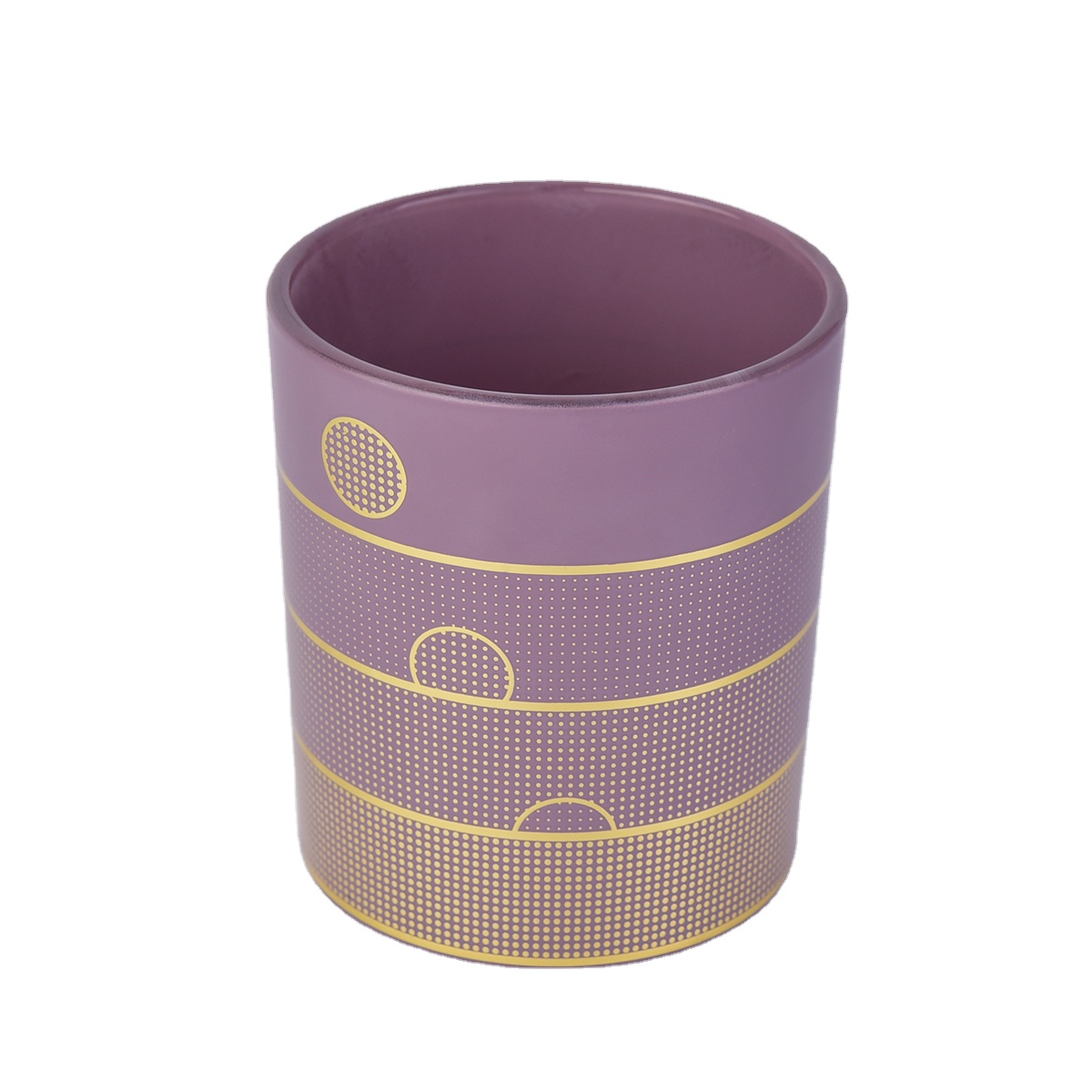 Wholesales laser custom printing glass candle jar home decoration