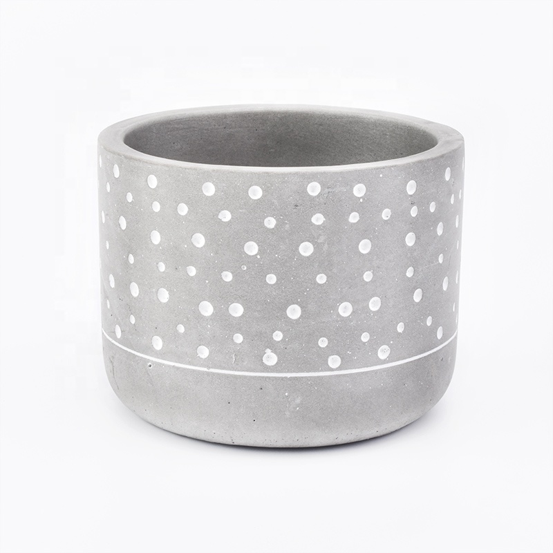 400ml Round votive Concrete Candle jar supplier