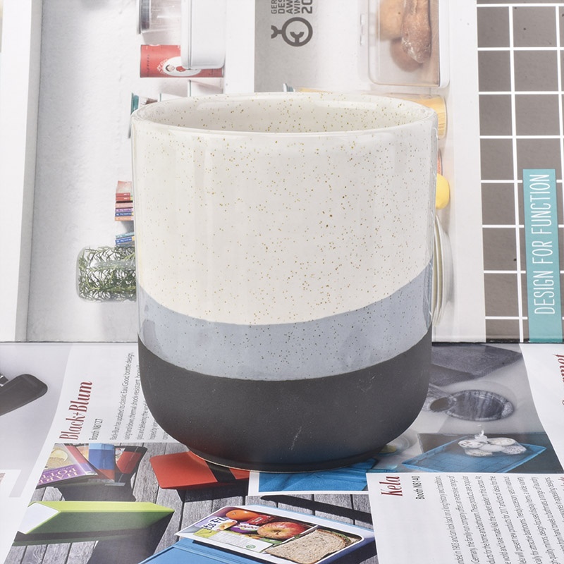 10oz Three Color Ceramic Candle Jars Wholesale