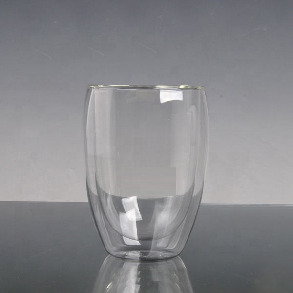Customized Unbreakable Double Wall Drinking Glass Tea Coffee Cup