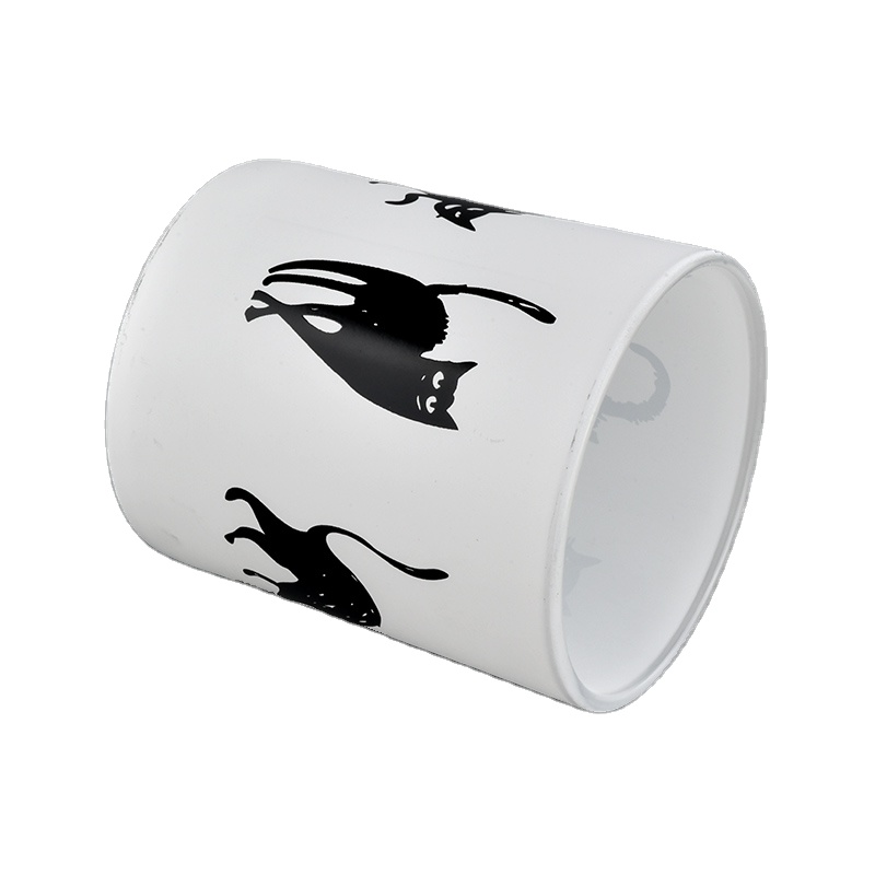 Manufacturer white votive matte glass candle jars 8oz 10oz