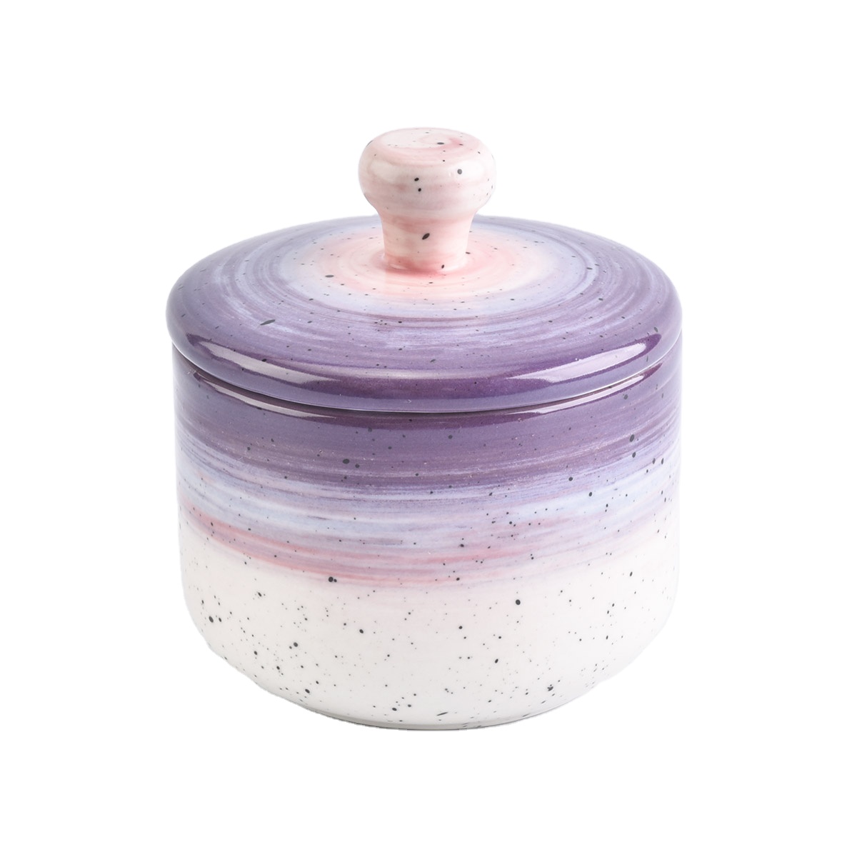 In bulk empty ceramic candle jar candle holder with lids