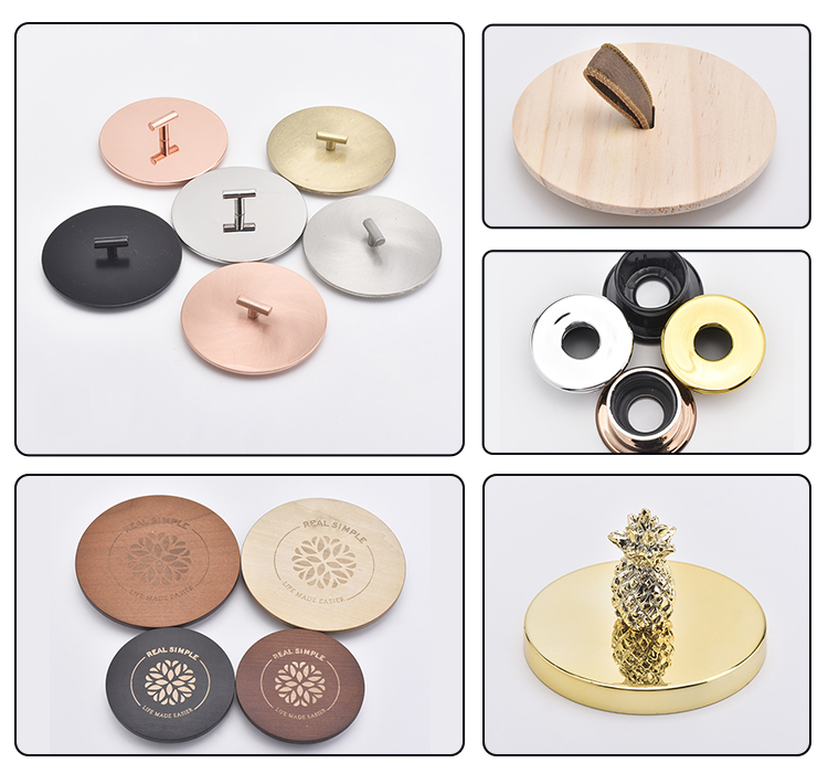 Pine Wood Lids For Scented Candle Jars