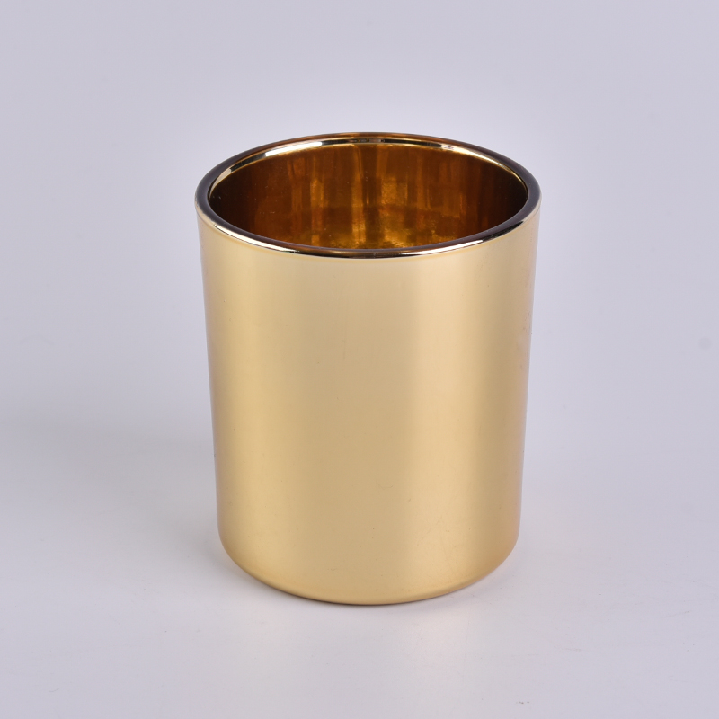 10oz Gold Glass Candle Holders Wholesale