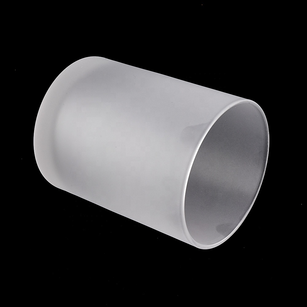 Custom frosted glass candle holders