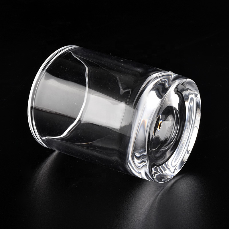 Thick Wall Crystal Glass Candle Jars