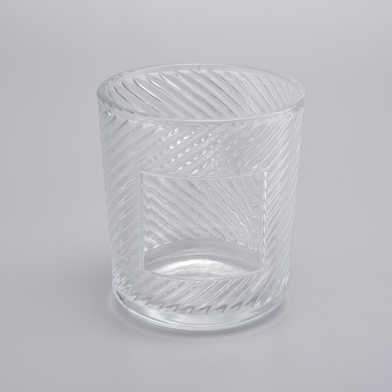 New Arrival Embossed Ceramic Candle Jars