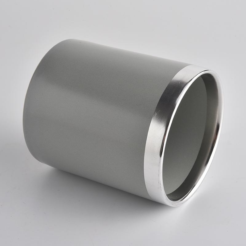 Grey Ceramic Candle Jars For Making
